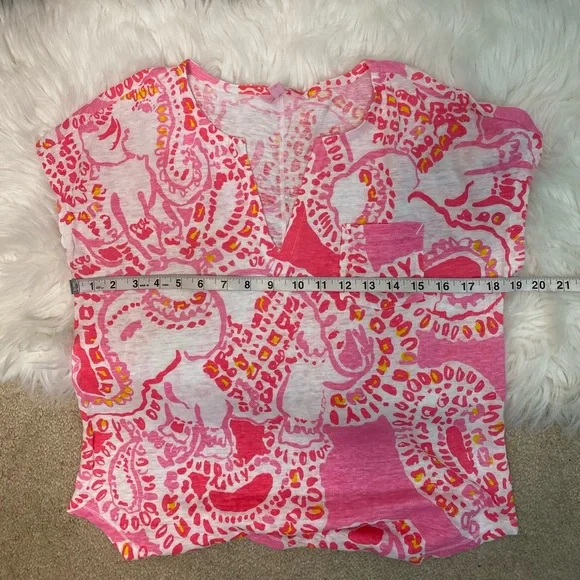 Lilly Pulitzer Duval Truck In Love Top size S - Picture 8 of 9